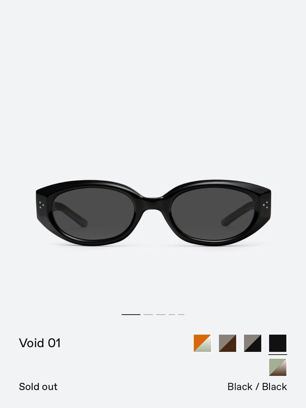 Gentle Monster//Void black unisex glasses
